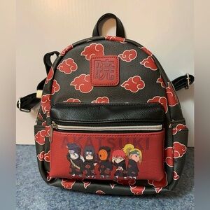 NWT Naruto Shippuden Viz Mini Black, Red and White Backpack